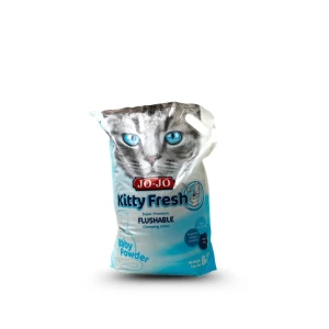 Jo-Jo Super Premium Flushable Clumping Cat Litter- Baby Powder Scent