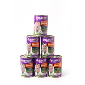 OptiMax Cat Chicken and Turkey Can Food