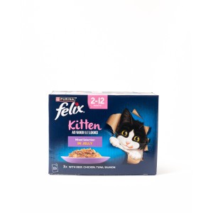 Purina Felix Kitten Mixed Selection in Jelly wet food