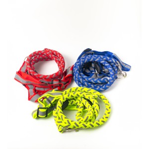 Reflective Pet Harness and Leash Set for Small and Medium Dogs
